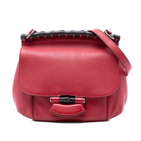 Gucci Handbags - Pre-Loved Gucci Medium Leather Bamboo Nouveau Fringe Crossbody